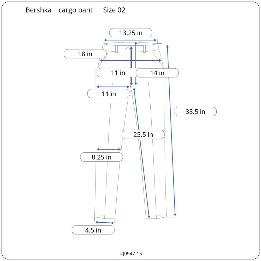 Bershka Olive Cargo Pants women Size 2 - Picture 3 of 10